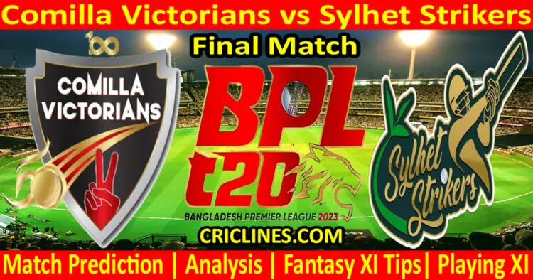 Today Match Prediction-COV vs SYL-Dream11-BPL T20-2023-Final Match-Who Will Win