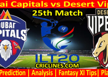 Today Match Prediction-DC vs DV-IL T20 2023-25th Match-Who Will Win