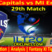 Today Match Prediction-DC vs MIE-IL T20 2023-29th Match-Who Will Win