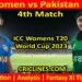 Today Match Prediction-INDW vs PAKW-Dream11-T20 World Cup 2023-4th Match-Who Will Win