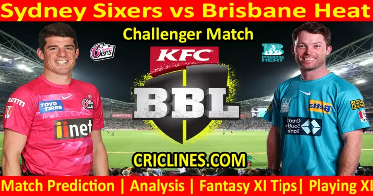 Today Match Prediction-SYS vs BH-Dream11-BBL T20 2022-23-Challenger Match-Who Will Win