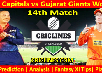 Today Match Prediction-DCW vs GGW-WPL T20 2023-14th Match-Dream11-Who Will Win