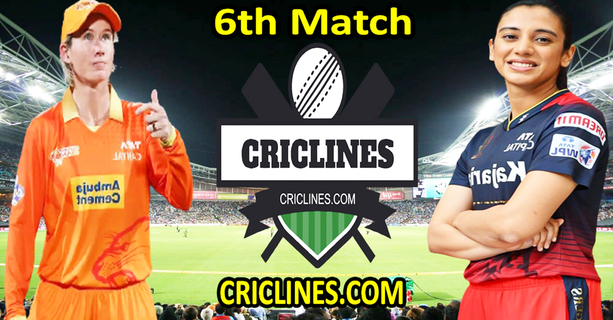 Today Match Prediction-Gujarat Giants vs Royal Challengers Bangalore Women-WPL T20 2023-6th Match-Dream11-Who Will Win