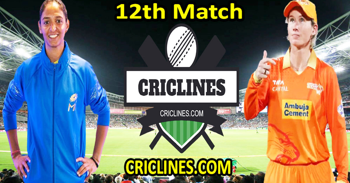 Today Match Prediction-Mumbai Indians vs Gujarat Giants Women-WPL T20 2023-12th Match-Dream11-Who Will Win