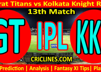Today Match Prediction-GT vs KKR-IPL T20 2023-13th Match-Dream11-Who Will Win