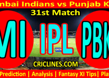 Today Match Prediction-MI vs PBKS-IPL T20 2023-31st Match-Dream11-Who Will Win