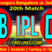 Today Match Prediction-RCB vs DC-IPL T20 2023-20th Match-Dream11-Who Will Win