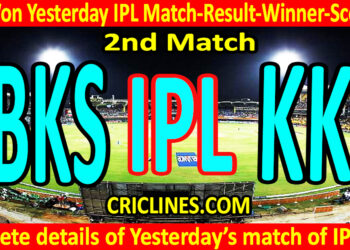 Who Won Yesterday IPL 2nd Match-PBKS vs KKR-Result-Winner-Scorecard
