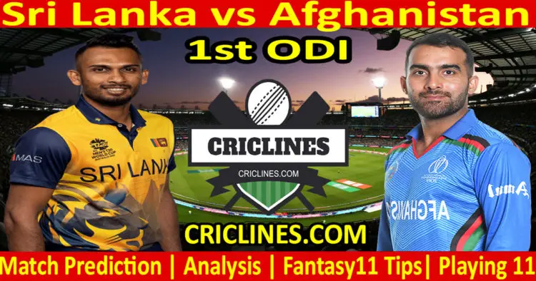 Today Match Prediction-SL vs AFG-Dream11-1st ODI-2023-Who Will Win