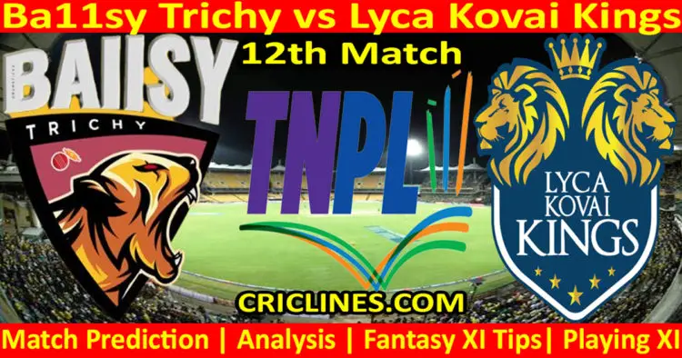 Today Match Prediction-BT vs LKK-TNPL T20 2023-12th Match-Who Will Win