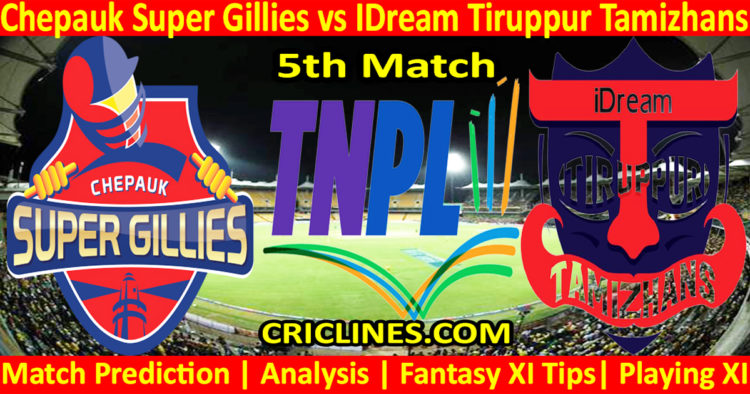 Today Match Prediction-CSG vs ITT-TNPL T20 2023-5th Match-Who Will Win