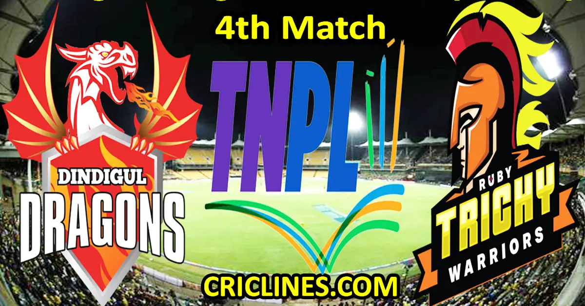 Today Match Prediction-Dindigul Dragons vs Ba11sy Trichy-TNPL T20 2023-4th Match-Who Will Win