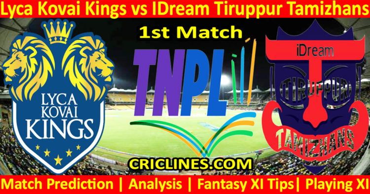 Today Match Prediction-LKK vs IDT-TNPL T20 2023-1st Match-Who Will Win