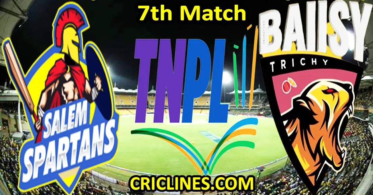 Today Match Prediction-Salem Spartans vs Ba11sy Trichy-TNPL T20 2023-7th Match-Who Will Win