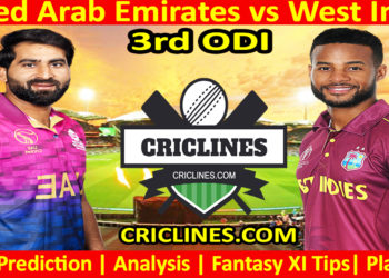 Today Match Prediction-UAE vs WI-3rd ODI-Dream11-2023-Who Will Win