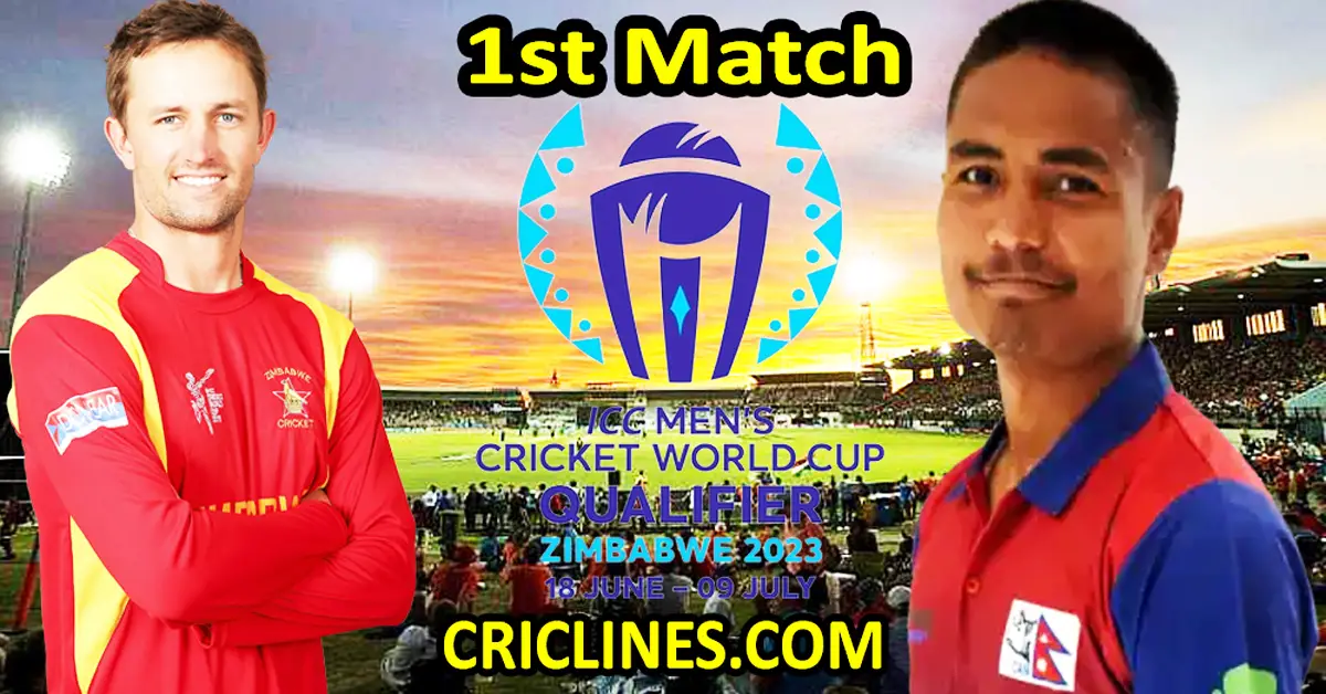 Today Match Prediction-Zimbabwe vs Nepal-ICC Cricket World Cup Qualifiers 2023-1st Match-Who Will Win