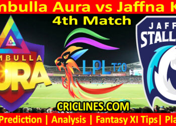 Today Match Prediction-DBA vs JKS-Dream11-LPL T20 2023-4th Match-Who Will Win
