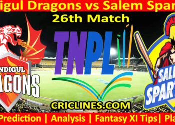 Today Match Prediction-DID vs SS-TNPL T20 2023-26th Match-Who Will Win