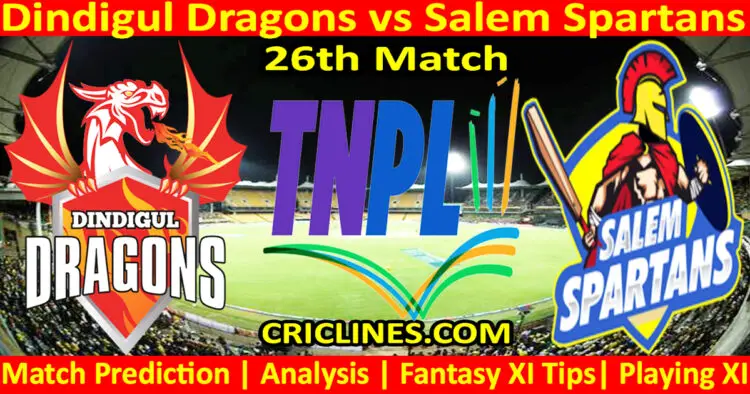 Today Match Prediction-DID vs SS-TNPL T20 2023-26th Match-Who Will Win