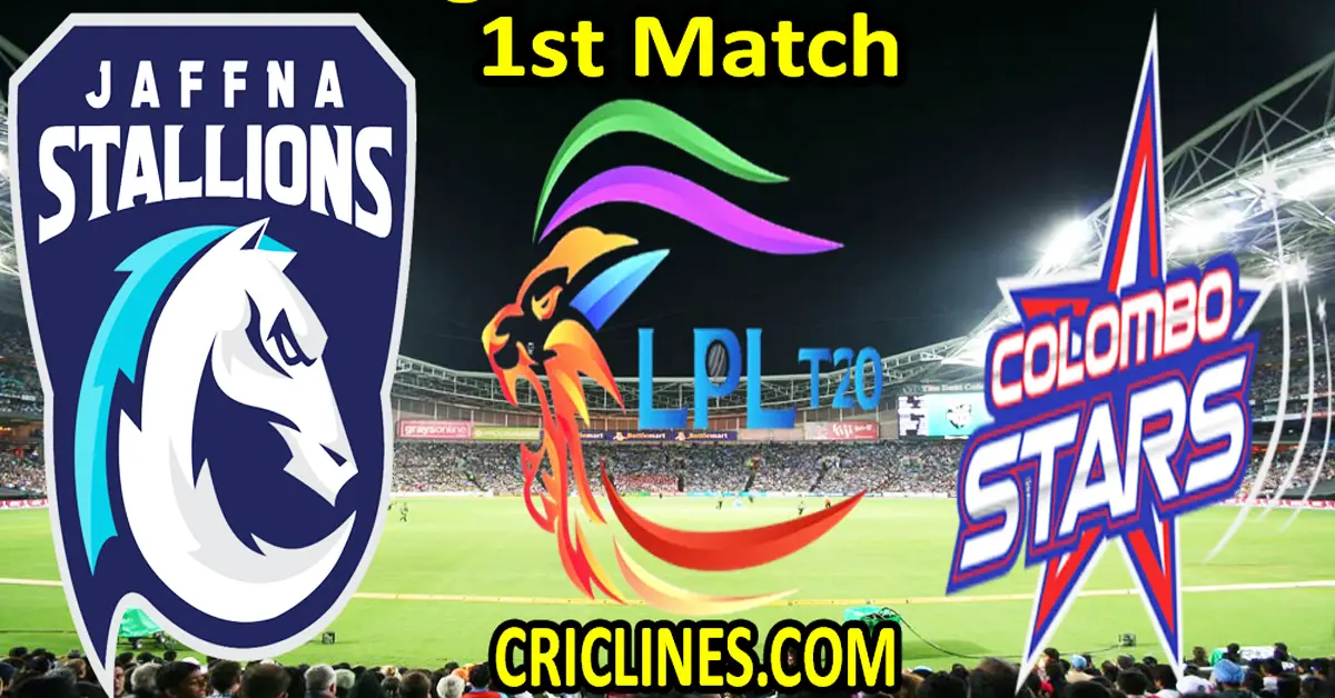 Today Match Prediction-Jaffna Kings vs Colombo Stars-Dream11-LPL T20 2023-1st Match-Who Will Win