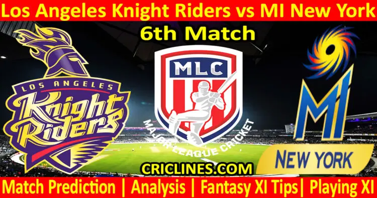 Today Match Prediction-LAKR vs MINY-MLC T20 2023-6th Match-Who Will Win