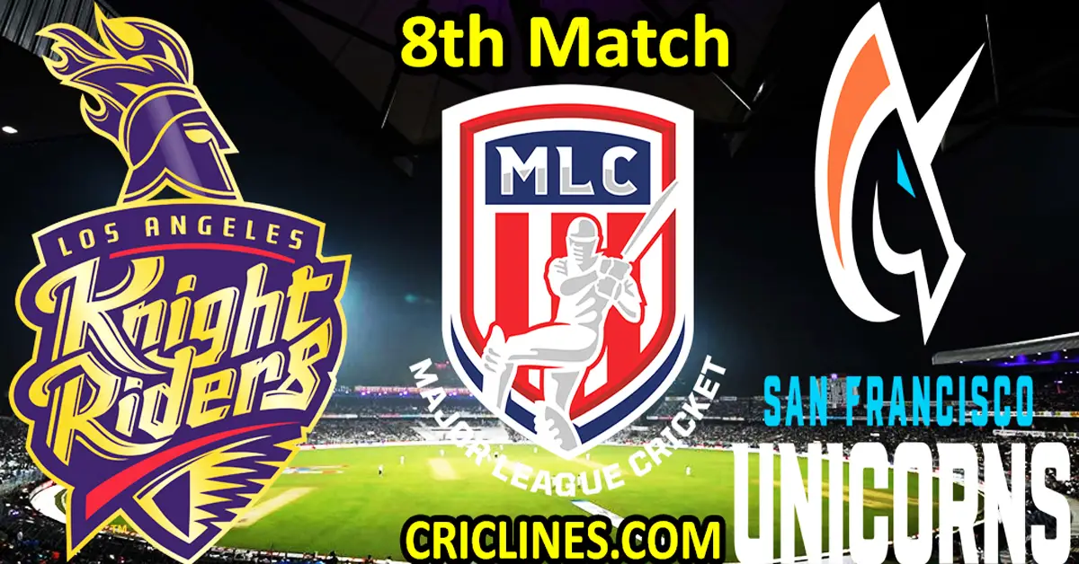 Today Match Prediction-Los Angeles Knight Riders vs San Francisco Unicorns-MLC T20 2023-8th Match-Who Will Win