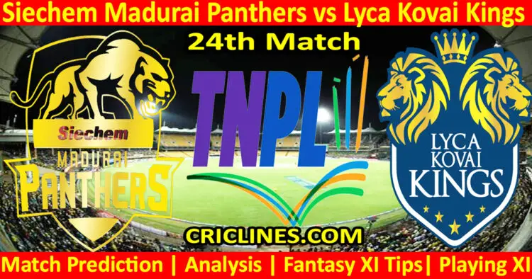 Today Match Prediction-SMP vs LKK-TNPL T20 2023-24th Match-Who Will Win