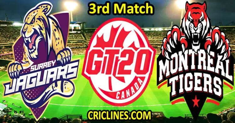 Today Match Prediction-Surrey Jaguars vs Montreal Tigers-Dream11-GT20-2023-3rd Match-Who Will Win