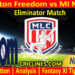 Today Match Prediction-WAF vs MINY-MLC T20 2023-Eliminator Match-Who Will Win