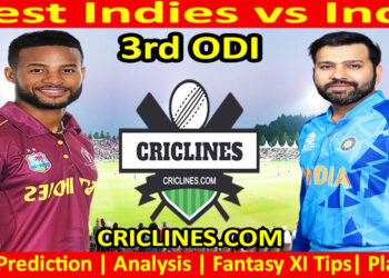 Today Match Prediction-WI vs IND-Dream11-3rd ODI 2023-Who Will Win