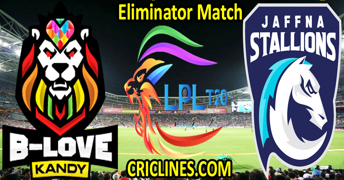 Today Match Prediction-B-Love Kandy vs Jaffna Kings-Dream11-LPL T20 2023-Eliminator Match-Who Will Win
