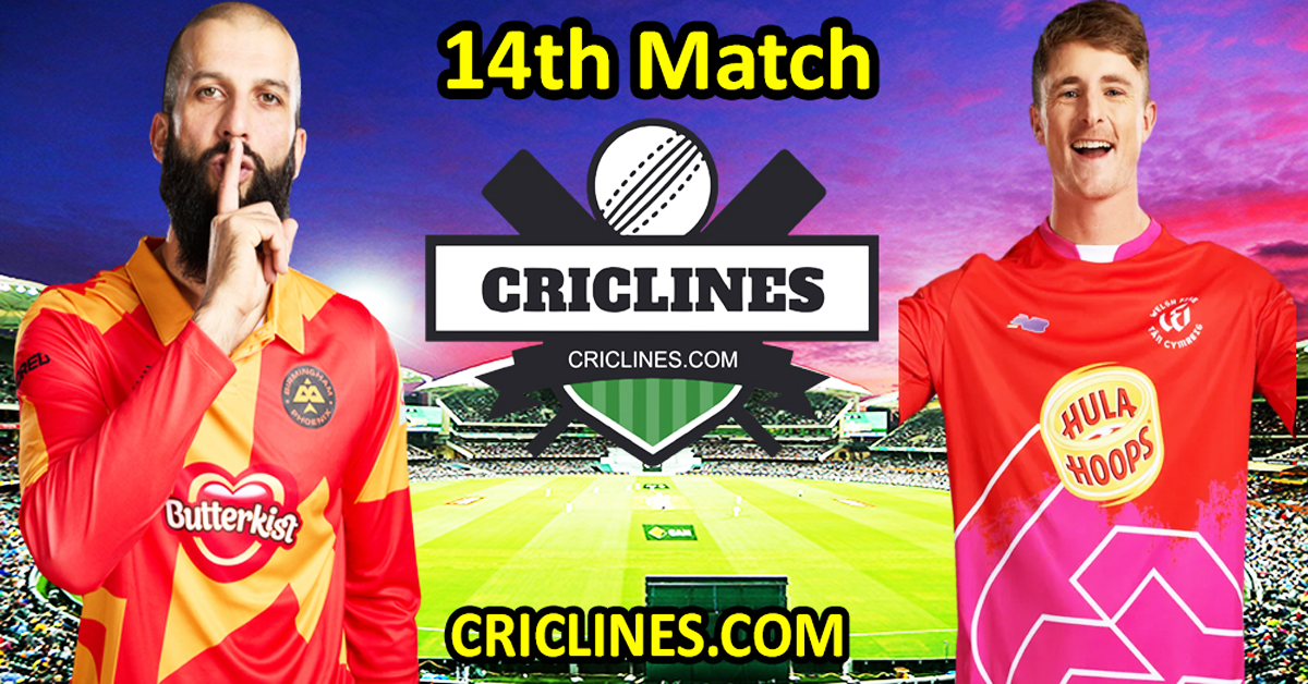 Today Match Prediction-Birmingham Phoenix vs Welsh Fire-The Hundred League-2023-14th Match-Who Will Win