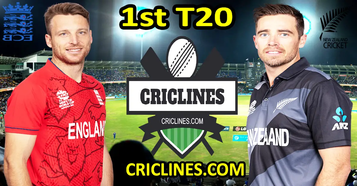 Today Match Prediction-England vs New Zealand-1st T20-2023-Dream11-Who Will Win Today