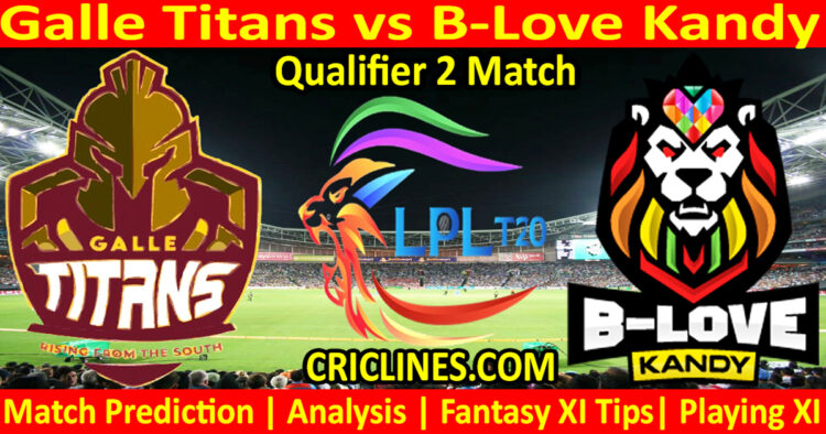 Today Match Prediction-GTS vs BLK-Dream11-LPL T20 2023-Qualifier 2 Match-Who Will Win