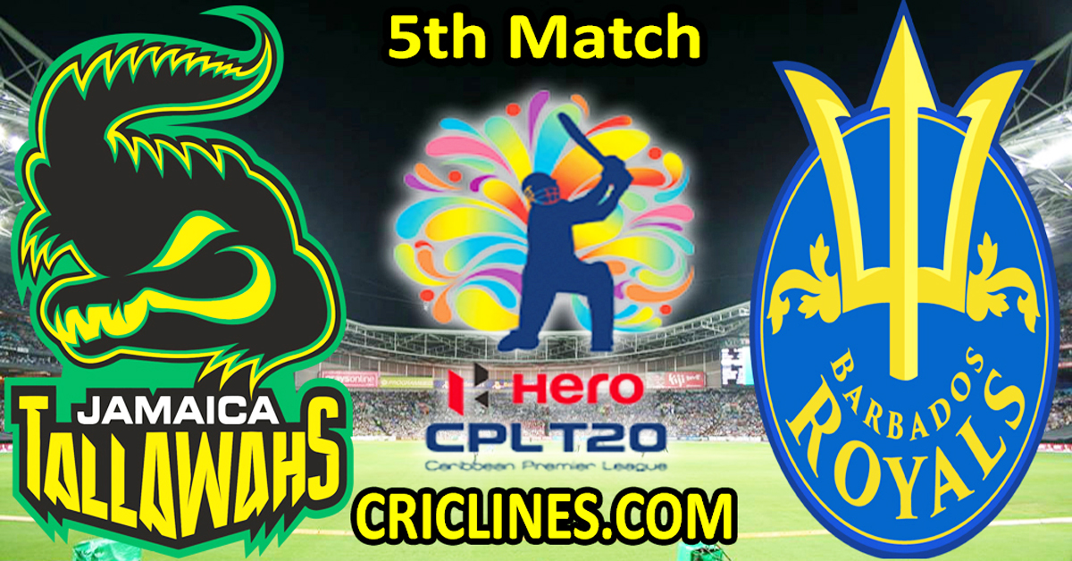 Today Match Prediction-Jamaica Tallawahs vs Barbados Royals-CPL T20 2023-5th Match-Who Will Win