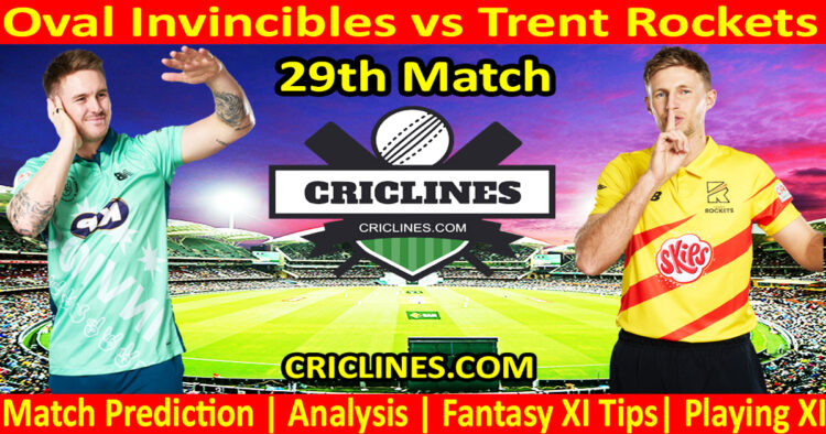 Today Match Prediction-OVI vs TRS-The Hundred League-2023-29th Match-Who Will Win