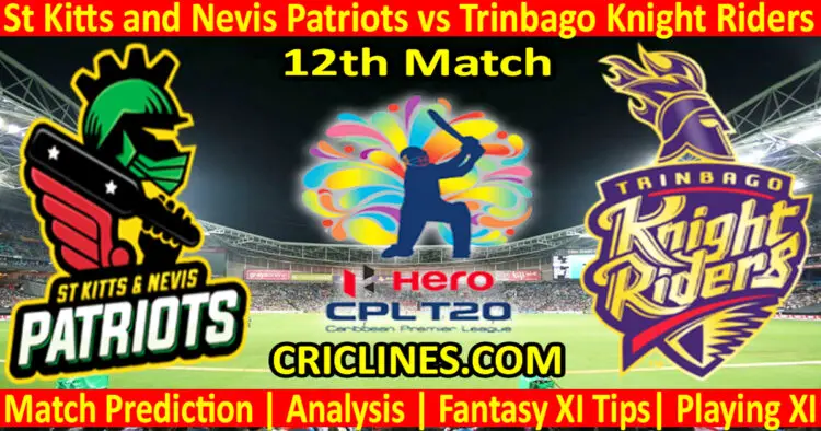 Today Match Prediction-SNP vs TKR-CPL T20 2023-12th Match-Who Will Win