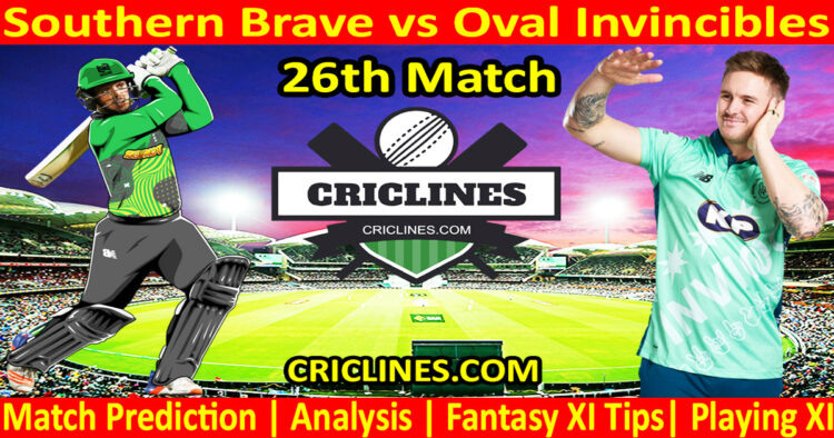 Today Match Prediction-STB vs OVI-The Hundred League-2023-26th Match-Who Will Win