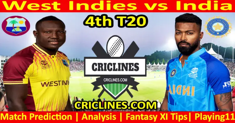 Today Match Prediction-WI vs IND-Dream11-4th T20 2023-Who Will Win