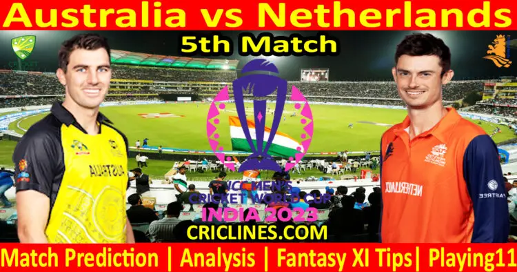 Today Match Prediction-AUS vs NET-ODI Cricket World Cup Warm up 2023-5th Match-Who Will Win