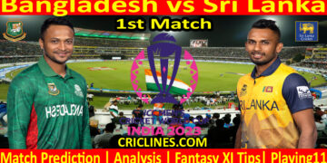 Today Match Prediction-BAN vs SL-ODI Cricket World Cup Warm up 2023-1st Match-Who Will Win
