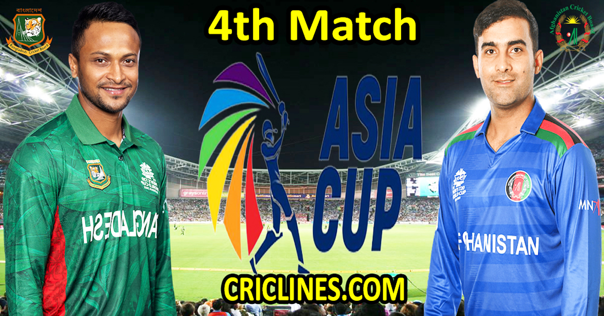 Today Match Prediction-Bangladesh vs Afghanistan-Asia Cup 2023-4th Match-Who Will Win