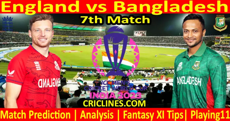 Today Match Prediction-ENG vs BAN-ODI Cricket World Cup Warm up 2023-7th Match-Who Will Win