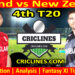 Today Match Prediction-ENG vs NZ-4th T20-2023-Dream11-Who Will Win Today