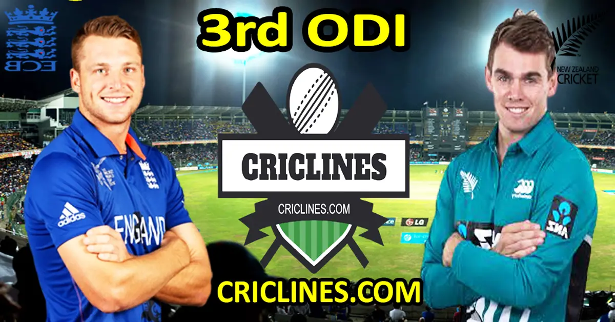 Today Match Prediction-England vs New Zealand-3rd ODI-2023-Dream11-Who Will Win Today