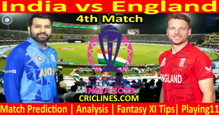 Today Match Prediction-IND vs ENG-ODI Cricket World Cup Warm up 2023-4th Match-Who Will Win