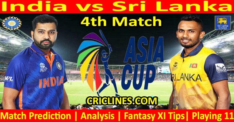 Today Match Prediction-IND vs SL-Asia Cup 2023-4th Super Fours Match-Who Will Win