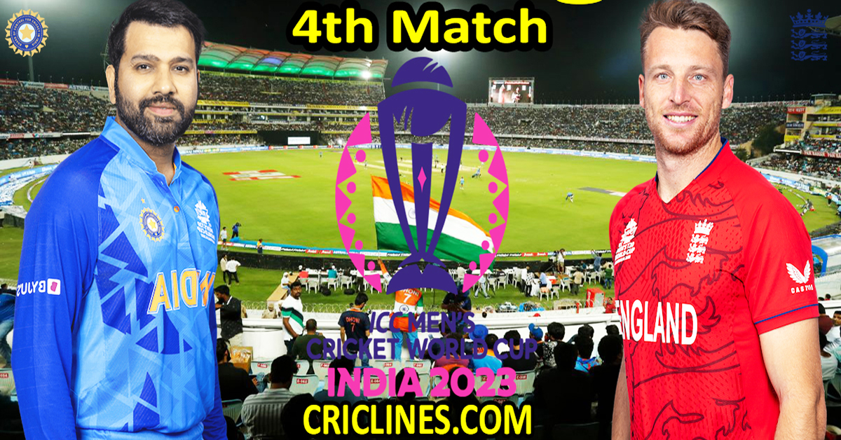 Today Match Prediction-India vs England-ODI Cricket World Cup Warm up 2023-4th Match-Who Will Win