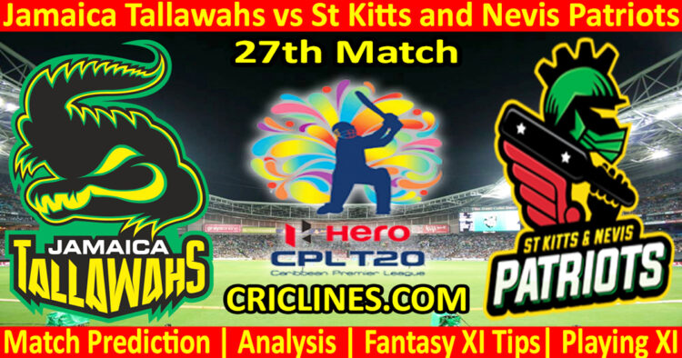 Today Match Prediction-JTS vs SNP-CPL T20 2023-27th Match-Who Will Win