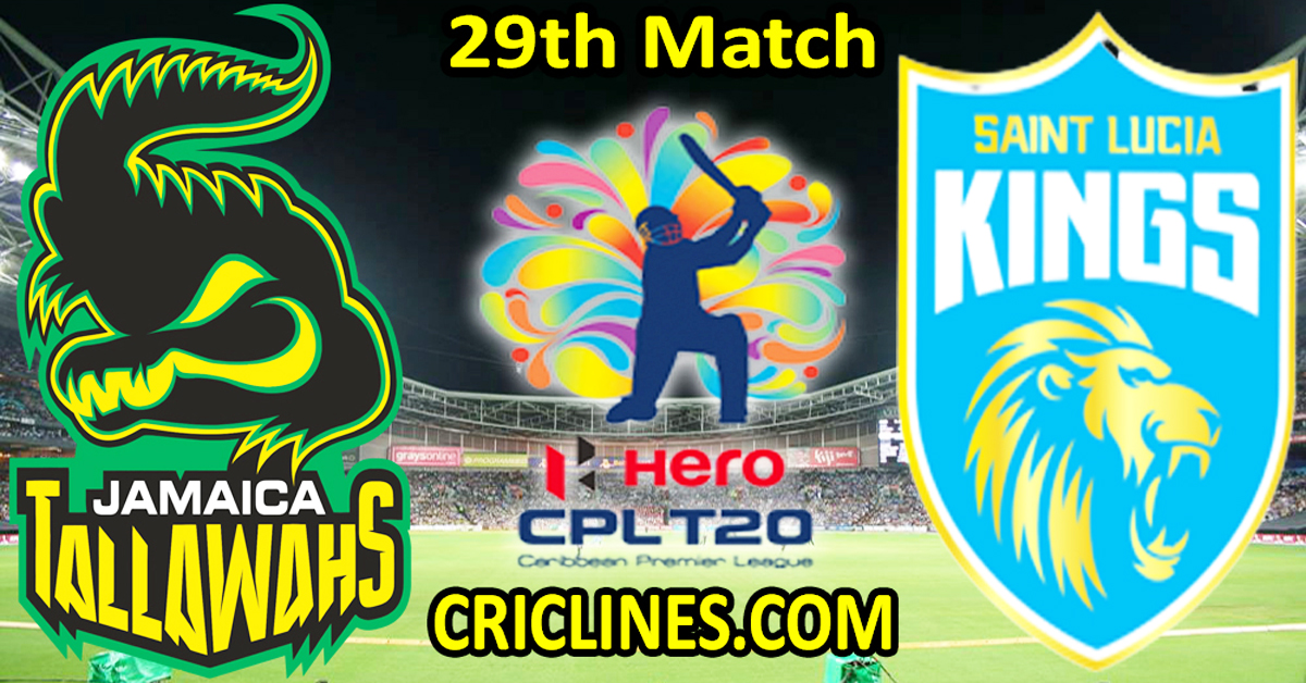 Today Match Prediction-Jamaica Tallawahs vs Saint Lucia Kings-CPL T20 2023-29th Match-Who Will Win
